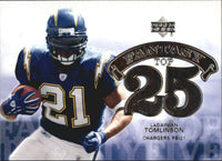 2006 Upper Deck Fantasy Top 25 Insert Set with Tom Brady and Peyton Manning Plus