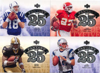 2006 Upper Deck Fantasy Top 25 Insert Set with Tom Brady and Peyton Manning Plus
