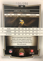 Adrian Peterson 2008 Donruss Classics Timeless Tributes Mint Card #9 #100/250 made!