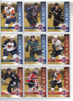 2009 2010 Upper Deck National Hockey Card Day Insert Set with Wayne Gretzky, Sidney Crosby and John Tavares Rookie Plus