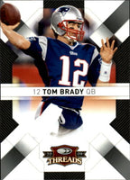 2009 Donruss Threads Football Series 100 Card Set with Tom Brady Plus