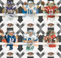 2009 Donruss Threads Football Series 100 Card Set with Tom Brady Plus
