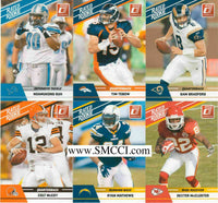 2010 Donruss Rated Rookies Football Complete Mint Set Featuring Tim Tebow and Rob Gronkowski PLUS with 1 Autograph