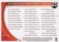 Derek Jeter 2010 Topps Update Series Mint Card #US-57 with Elvis Andrus picturing Jeter in his Red AL All Stars Jersey