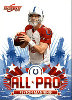 2010 Score Football All Pro Insert Set with Peyton Manning and Drew Brees Plus