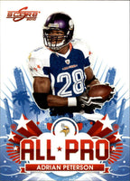 2010 Score Football All Pro Insert Set with Peyton Manning and Drew Brees Plus