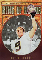 Drew Brees 2010 Topps Ring of Honor Super Bowl XLIV MVP Insert Card #RH44-DB