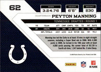 2010 Panini Threads Football Series 150 Card Basic Set with Brett Favre, Peyton Manning, Tom Brady and Aaron Rodgers Plus