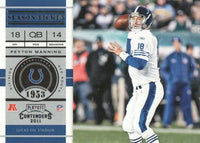 2011 Playoff Contenders Football Complete Mint 100 Card Set with Tom Brady Plus