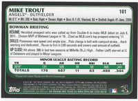 Mike Trout 2011 Bowman Draft Series Near Mint Rookie Card #101