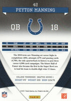 2011 Donruss ELITE Football Complete Mint Basic Set with Rodgers, Brady and Manning PLUS