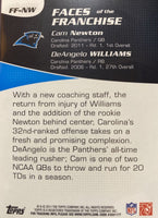 Cam Newton 2011 Topps Faces of the Franchise Series Mint Rookie Card #FF-NW with DeAngelo Williams