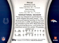 Andrew Luck 2012 Topps Paramount Pairs Series Mint Card #PA-LE with John Elway