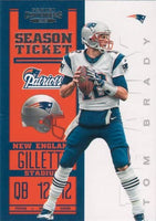 2012 Panini Contenders NFL Football Series Complete Mint 100 Card Basic Set with Tom Brady and Peyton Manning Plus