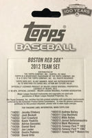 Boston Red Sox 2012 Topps Factory Sealed 17 Card Team Set