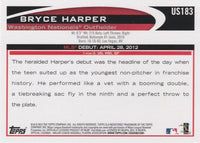 2012 Topps Traded Baseball Updates and Highlights Series Set with Bryce Harper Rookie Card
