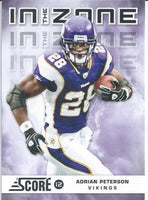 2012 Score In The Zone Complete Mint Insert Set with Newton, Peterson, Gronkowski+