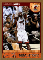 LeBron James 2013 2014 Hoops Basketball Series Mint GOLD VERSION Card #62