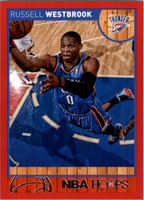 Russell Westbrook 2013 2014 Hoops Series Mint Card #68 Red Parallel Version