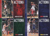 2013 2014 Hoops NBA Action Shots Insert Set with Kobe Bryant and Lebron James PLUS
