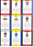 2013 2014 Hoops NBA Action Shots Insert Set with Kobe Bryant and Lebron James PLUS