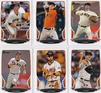 San Francisco Giants 2013 Bowman Team Set with Buster Posey and Tim Lincecum Plus
