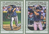 Tampa Bay Rays 2013 Topps GYPSY QUEEN 8 Card Team Set with Evan Longoria and David Price Plus