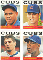 Chicago Cubs 2013 Topps HERITAGE Team Set with Anthony Rizzo All Star Rookie Card Plus