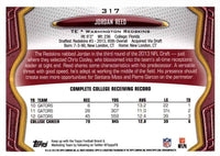 Washington Redskins 2013 Topps Team Set with Robert Griffin III and Jordan Reed Rookie card #317