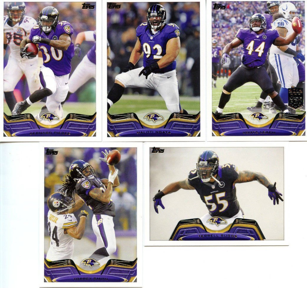 2018 Panini Donruss Football Baltimore Ravens Team Set 13 Cards W