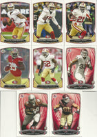 San Francisco 49ers 2014 Bowman 8 Card Team Set with Colin Kaepernick and Frank Gore Plus