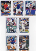 New York Mets 2014 Bowman Team Set with David Wright and Travis d'Arnaud Rookie Plus