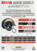 Los Angeles Rams 2014 Score Factory Sealed Team Set featuring Aaron Donald Rookie card #332