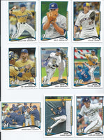 Milwaukee Brewers 2014 Topps Complete 20 card Team Set with Ryan Braun Plus