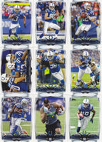 Indianapolis Colts 2014 Topps Team Set with Andrew Luck and Reggie Wayne Plus