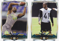 Jacksonville Jaguars 2014 Topps Complete Regular Issue 11 Card Team Set with Blake Bortles Rookie+