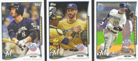 Milwaukee Brewers 2014 Topps OPENING DAY Team Set with Ryan Braun Plus