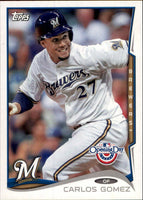 Milwaukee Brewers 2014 Topps OPENING DAY Team Set with Ryan Braun Plus