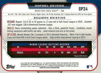 Boston Red Sox 2015 Bowman 15 Card Team Set Featuring Mookie Betts and Rafael Devers 1st Year Cards Plus
