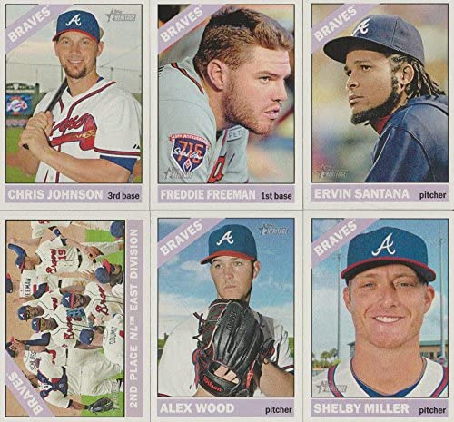  Atlanta Braves 2021 Topps HERITAGE Series 19 Card Team