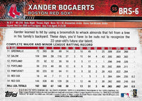 Xander Bogaerts 2015 Topps Limited Edition Mint All Star Rookie Award Card #BRS-6 Found Exclusively in the Boston Red Sox Topps Factory Sealed Team Sets