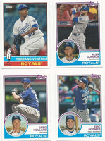 Kansas City Royals 2015 Topps ARCHIVES Series 10 Card Team Set with George Brett, Bo Jackson, Eric Hosmer+