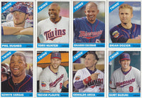 Minnesota Twins 2015 Topps HERITAGE Series Complete Basic 14 Card Team Set with Joe Mauer+