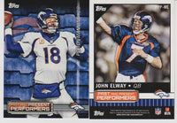 2015 Topps Football Past and Present Performers 30 Card Dual Player Insert Set LOADED with HOFers!