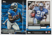 2015 Topps Football Past and Present Performers 30 Card Dual Player Insert Set LOADED with HOFers!