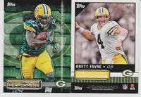 2015 Topps Football Past and Present Performers 30 Card Dual Player Insert Set LOADED with HOFers!