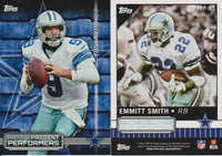 2015 Topps Football Past and Present Performers 30 Card Dual Player Insert Set LOADED with HOFers!