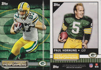 2015 Topps Football Past and Present Performers 30 Card Dual Player Insert Set LOADED with HOFers!