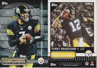 2015 Topps Football Past and Present Performers 30 Card Dual Player Insert Set LOADED with HOFers!