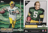 2015 Topps Football Past and Present Performers 30 Card Dual Player Insert Set LOADED with HOFers!